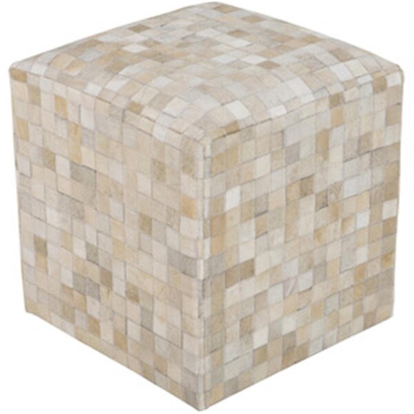 Templeton Rug  Taupe Pouf 18 x 18 x 18 in. - TE1430259