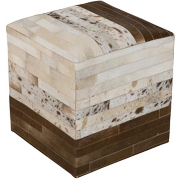Templeton Rug  Taupe Pouf 18 x 18 x 18 in. - TE1430258