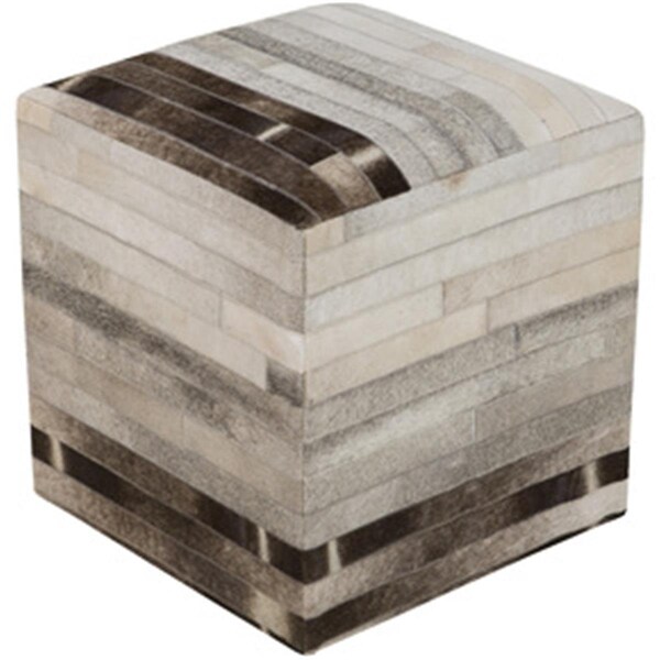 Templeton Rug  Taupe Pouf 18 x 18 x 18 in. - TE1430262