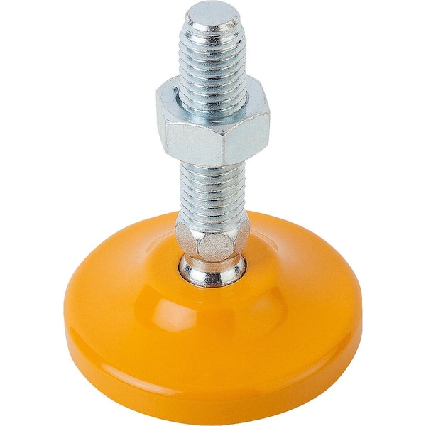 Kipp Swivel Foot D1=M16X200, Form:A, Steel, D=80 - K0742.008016X200