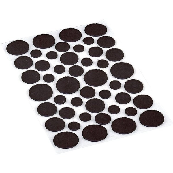 Shepherd Hardware Furniture Pad, Felt Cloth, Brown, Round - 9425