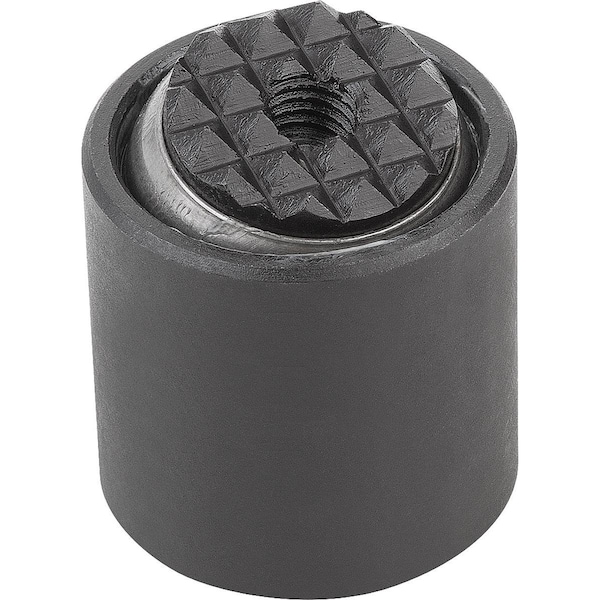Kipp Self-Aligning Pads With O-Ring D1=17, Form:F Carbon Steel, Interchangable Insert, Comp:Carbon Steel - K0285.317X022