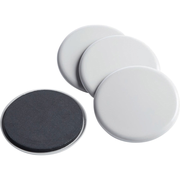 Master Caster Furniture Glides, Non-Adhesive, Rd, 5", PK4 - 87007