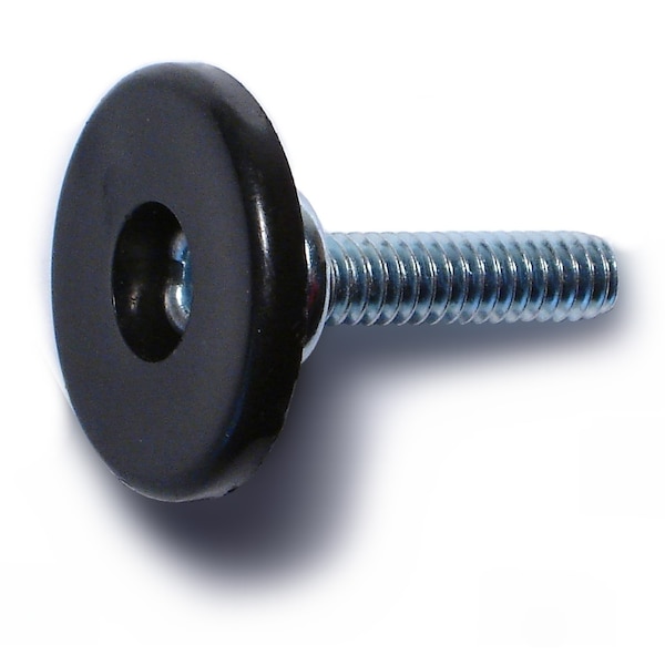 Midwest Fastener 1/4"-20 x 1" Steel Coarse Thread Non-Swivel Glides 6PK - 66908