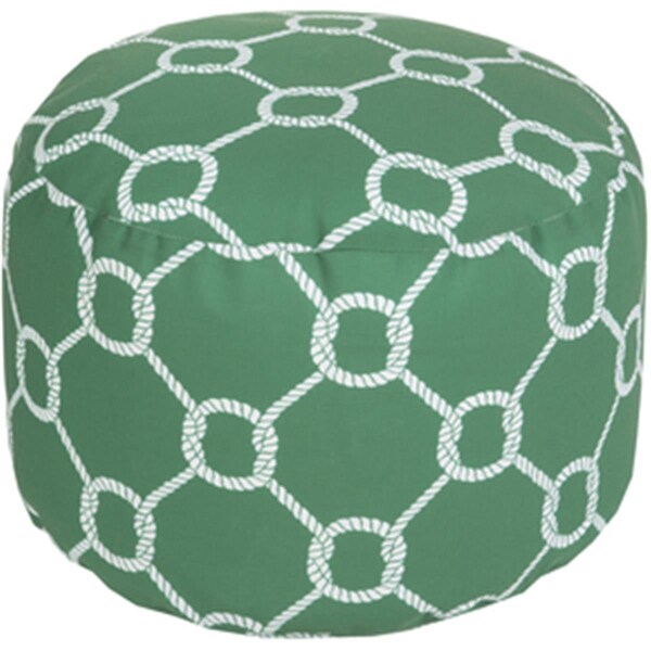 Templeton Rug  Round Emerald Pouf 20 x 13 in. - TE1430238