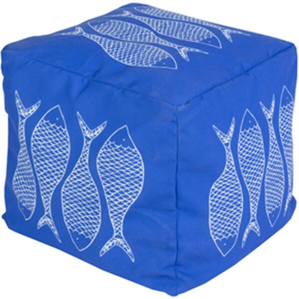 Templeton Rug  Cube Cobalt Pouf 18 x 18 x 18 in. - TE1430214