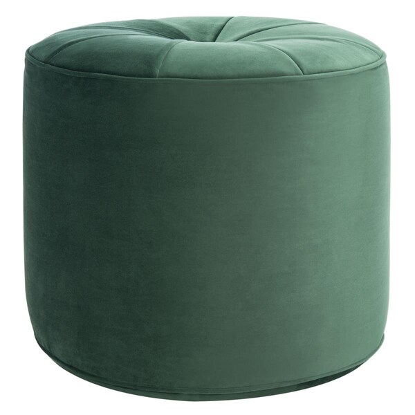 Safavieh Hawkem Cylinder Ottomans, Emerald - OTT4502C