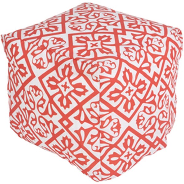 Templeton Rug  Cube Coral Pouf 18 x 18 x 18 in. - TE1430221