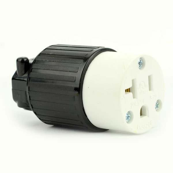 Receptáculo eléctrico recto de Superior Electric de 3 cables, 20 amperes, 125V, NEMA 5-20R - YGA021F