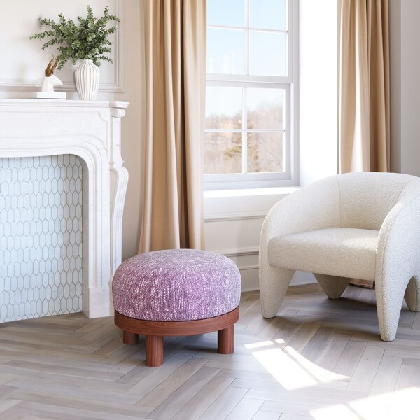 Zuo Modern Gome Ottoman Wisteria Purple - 110185