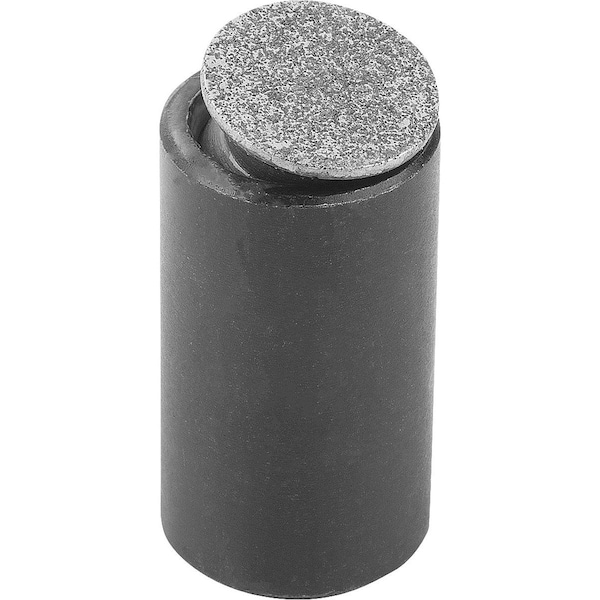 Kipp Self-Aligning Pads W O-Ring M10, D1=24, Dk=20, Form:O, Carbon Steel, Comp:Diamond - K0284.510X028