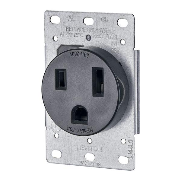 Salida Leviton Montaje en Pared 50A 6-50R - R10-05374-000