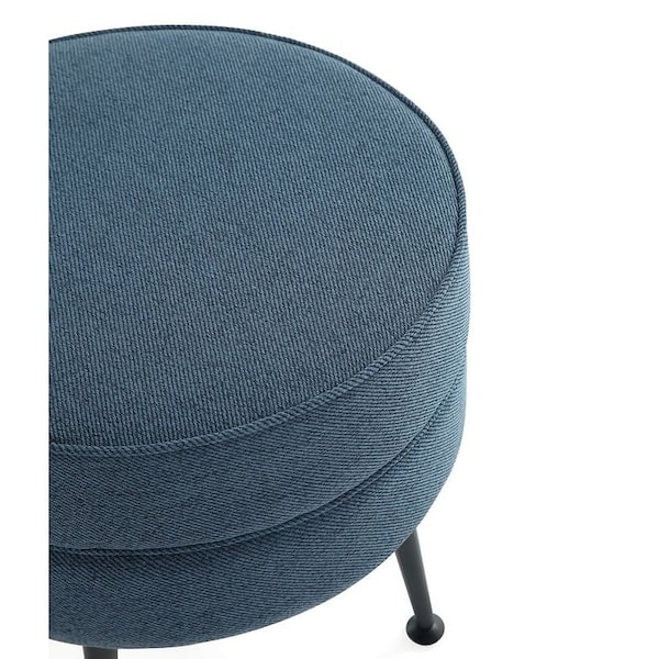 Manhattan Comfort Bailey Ottoman in Multicolor with Black Feet, 4PK - 4-OT003-BK