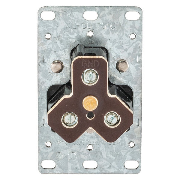 Receptáculo Hubbell, 30 A Amperios, 125V AC, Montaje al Ras, Salida Única, TT-30R, Negro - HBLTT30R