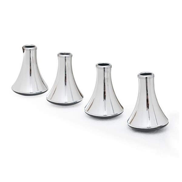 Inroom Furniture Designs Inroom Furniture Designs B1302CH-4 Bedframe Glides Set of 4 - Chrome - B1302CH-4