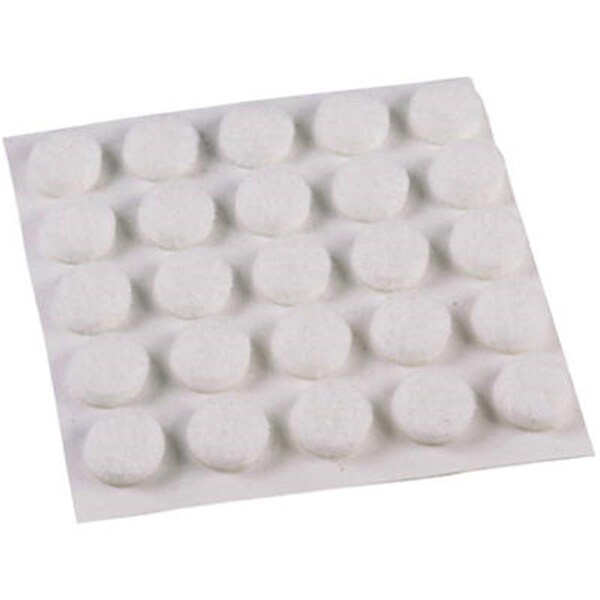 Convenience Concepts 9957 0.37 in. Round Self Adhesive Felt Pad, White, , 75PK - HI2670734