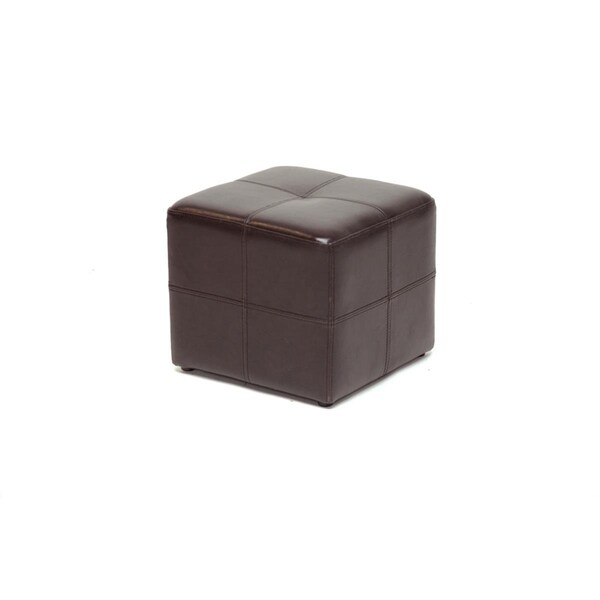 Wholesale Interiors ST-19-Dark Brown Nox Dark Brown Ottoman - 878445006501