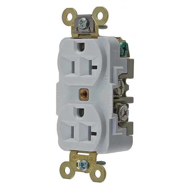 Contacto doble 20A Hubbell 125VAC 5-20R BL - HBL5362W
