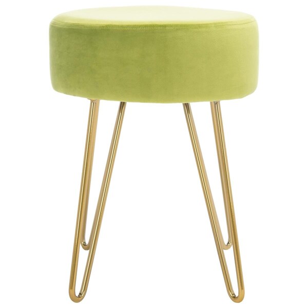 Safavieh Hawkem Cylinder Ottomans Pear & Gold - OTT7500A