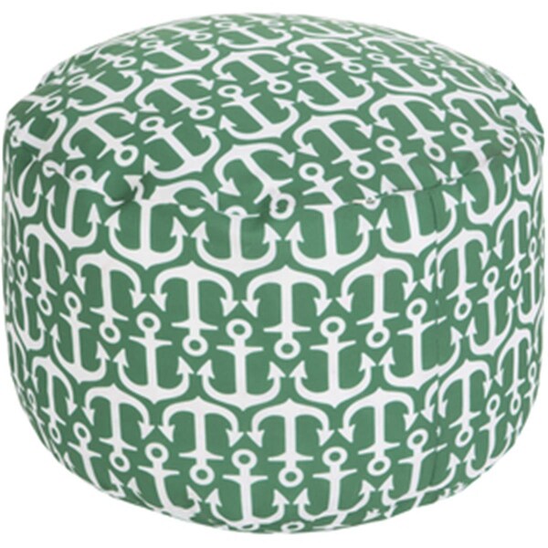 Templeton Rug  Round Ivory Pouf 20 x 13 in. - TE1430242