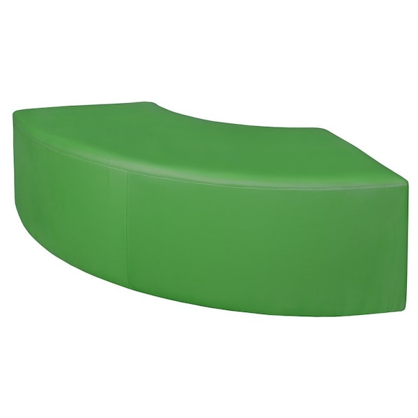 Regency Regency Aurora Curved Vinyl Ottoman- Envy Green - N6265EG