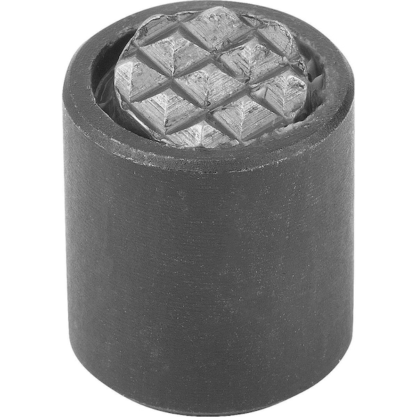 Kipp Self-Aligning Pads W O-Ring M05, D1=13, Dk=10, Form:F, Carbon Steel, Comp:Tool - K0284.305X016
