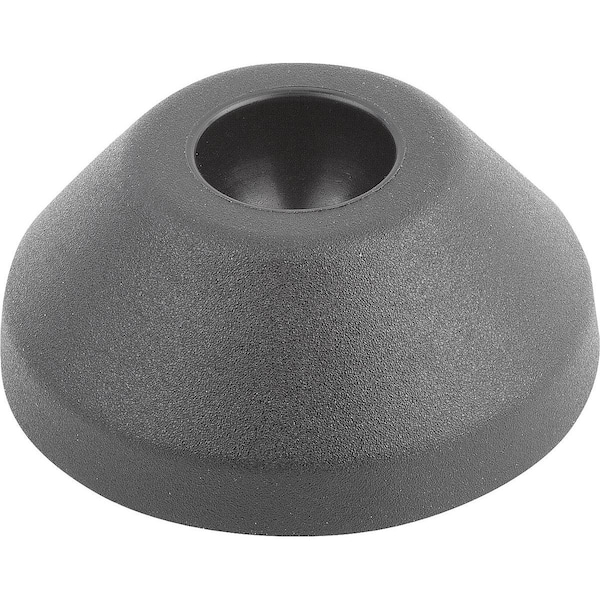 Kipp Plate Anti-Slip Plate, Form:B, D=40, Thermoplastic Black - K0415.2040