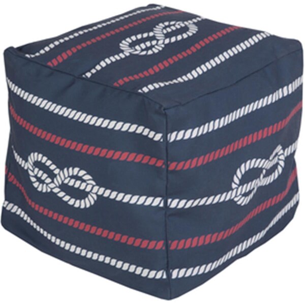 Templeton Rug  Cube Cobalt Pouf 18 x 18 x 18 in. - TE1430208