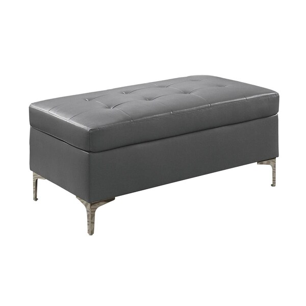 Made4Mattress 20 x 25 x 45 in. Barrington Ottoman - Gray - MA2586390