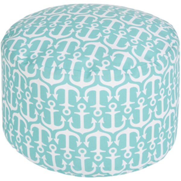 Templeton Rug  Round Ivory Pouf 20 x 13 in. - TE1430244