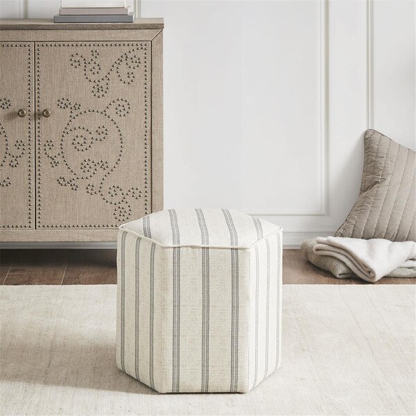 Martha Stewart Natural Ellen Accent Ottoman - MT101-0013