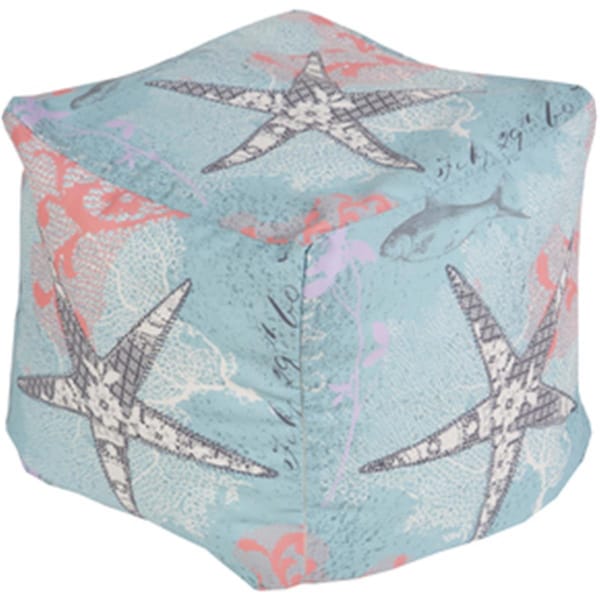 Templeton Rug  Cube Teal Pouf 18 x 18 x 18 in. - TE1430220