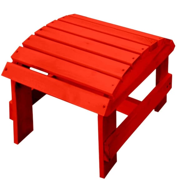 W Home 55 in. Pine Ottoman, Red - SW1912RD-OT