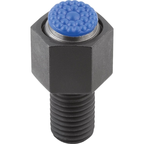 Kipp Self-Aligning Pads With O-Ring, Form:P Carbon Steel, Interchangable Insert, Comp:Polyurethane, Sw=36 - K0289.624X040
