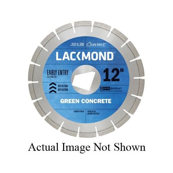 Lackmond Diamond Saw Blade, Early Entry Laser Weld Segmented, Series PRO, 14 Blade Dia, WetDry, 10 mm Se - SG14250SEEA