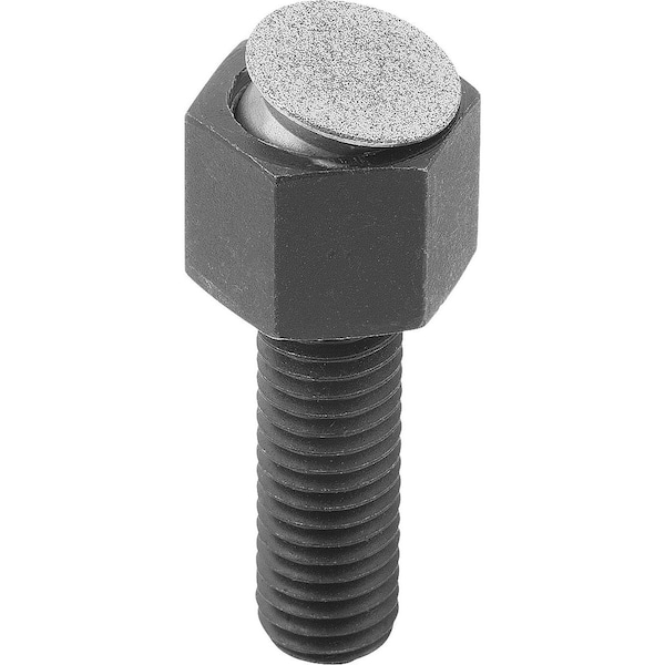 Kipp Self-Aligning Pads With O-Ring, Form:O Carbon Steel, Adjustable, Comp:Diamond, Sw=13 - K0288.508X025