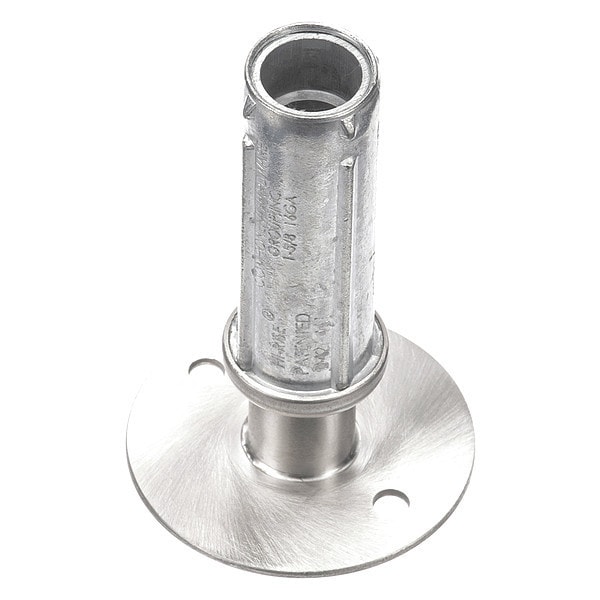 Component Hardware S/S Clad Zinc Die Cast 3" Adj Hi-Rise Fl - A10-0884-C
