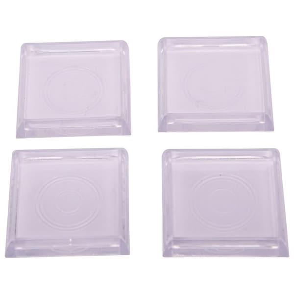 Prosource Caster Furniture Glide, Carpet/Steel, Clear, Clear, 2-1/4 x 2-1/4 x 3/8 in Dimensions - FE-50850-PS
