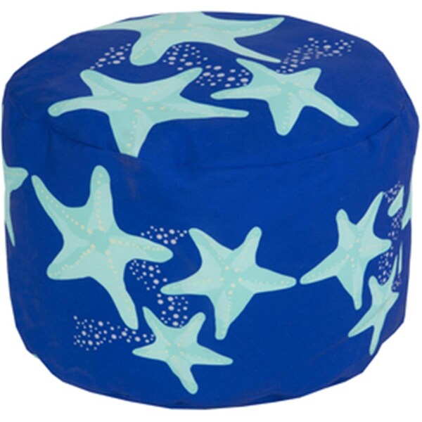 Templeton Rug  Round Cobalt Pouf 20 x 13 in. - TE1430230