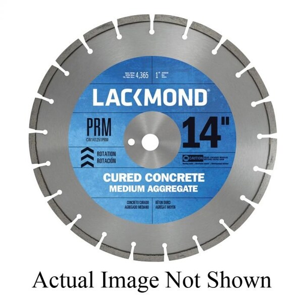 Lackmond Diamond Blade, Laser Weld Segmented, Series PRM Series, 24 Diameter Blade, 1 ArborShank - CW241551PRM