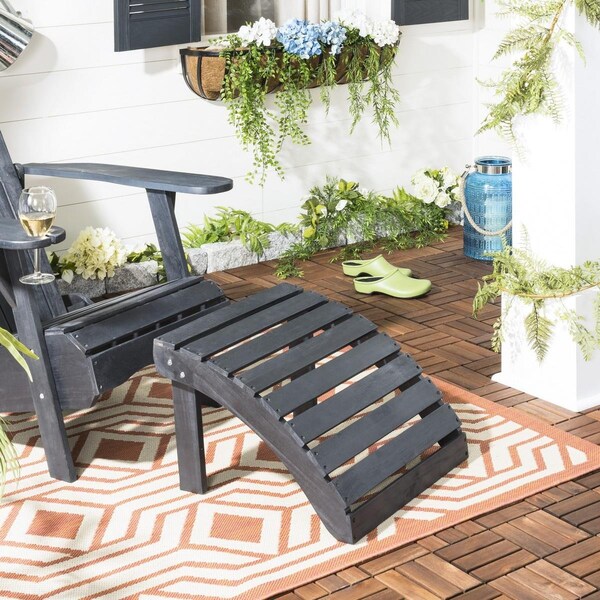 Safavieh Mopani OttomanDark Slate Gray - PAT6701K
