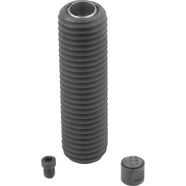 Kipp Self-Aligning Pads With O-Ring, Form:M Carbon Steel, Interchangable Insert, Comp:Tool Steel - K0291.920X050