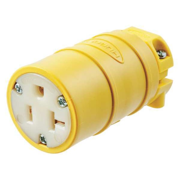 Conector de hoja recta Hubbell, 5-20R, 20A, 125V - HBL1533