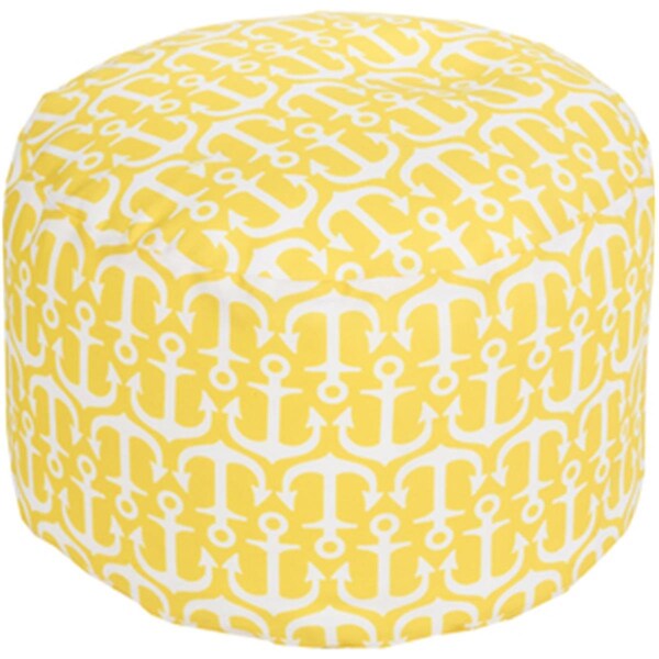 Templeton Rug  Round Ivory Pouf 20 x 13 in. - TE1430243