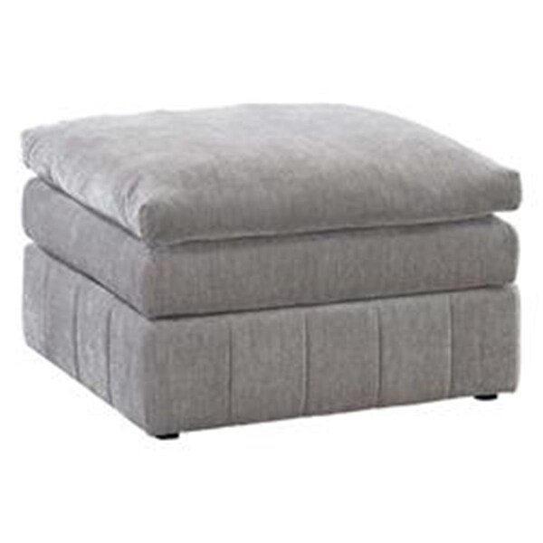 Benjara 33 in. Luna Modular Ottoman with Three Layer Plush Cushioned Seat, Gray - BM284330