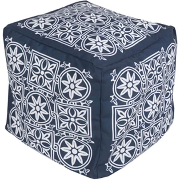 Templeton Rug  Cube Cobalt Pouf 18 x 18 x 18 in. - TE1430199