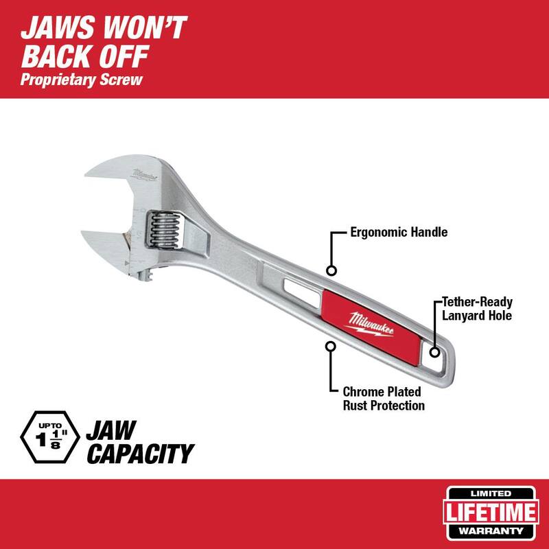 Llave ajustable de 8 pulgadas de Milwaukee - 48-22-7408