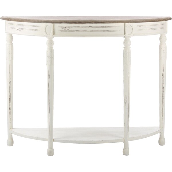Baxton Studio Vologne Traditional White Wood French Console Table - 112-6036