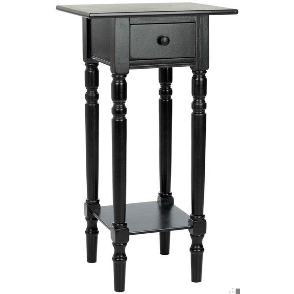 Safavieh Sabrina End Table - Distressed Black - AMH5704B