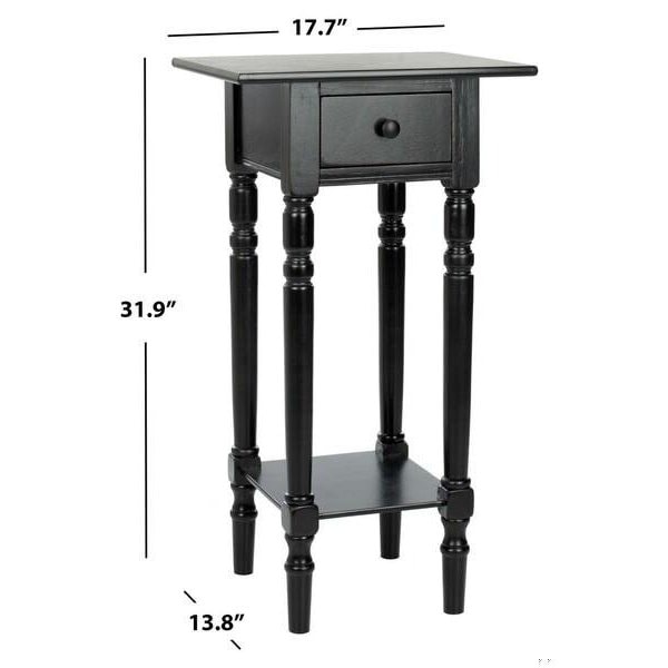 Safavieh Sabrina End Table - Distressed Black - AMH5704B